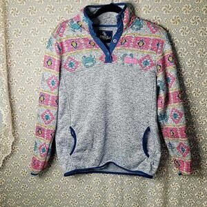 Simply Southern coastal pullover zip up